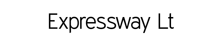 Expressway Lt font preview