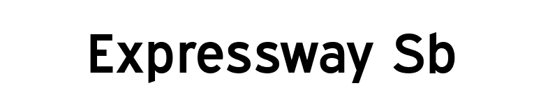 Expressway Sb font preview