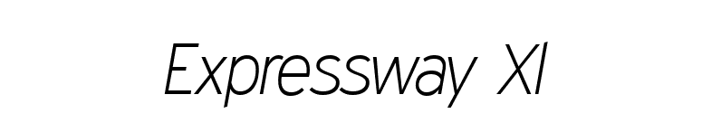 Expressway Xl font preview