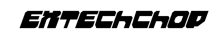 Extechchop font preview