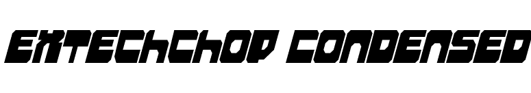 Extechchop Condensed font preview