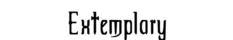 Extemplary font preview