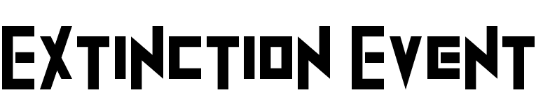 Extinction Event
 font preview