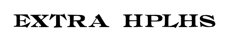 Extra HPLHS font preview