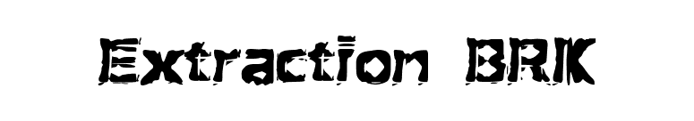 Extraction BRK font preview