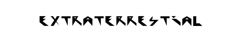Extraterrestial font preview