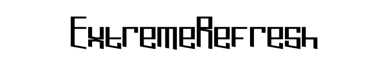 ExtremeRefresh font preview