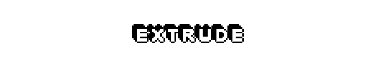 Extrude font preview