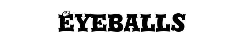 Eyeballs font preview
