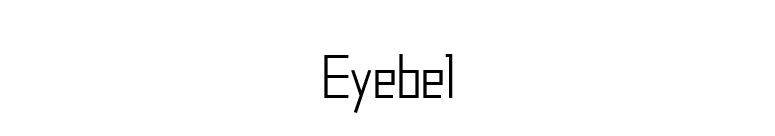 Eyebel font preview