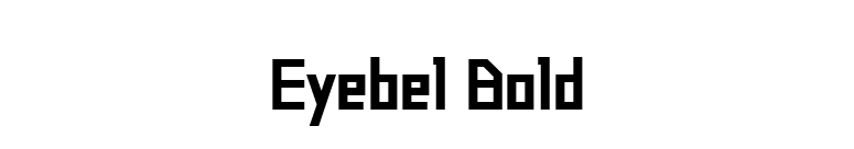 Eyebel Bold font preview