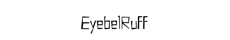 EyebelRuff font preview