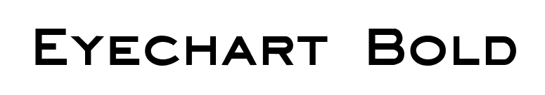 Eyechart Bold font preview