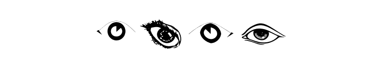 Eyes font preview