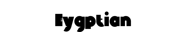 Eygptian font preview