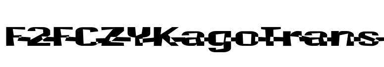 F2FCZYKagoTrans font preview