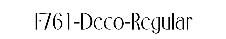 F761-Deco-Regular font preview