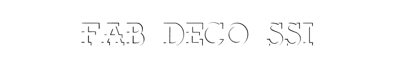 Fab Deco SSi font preview