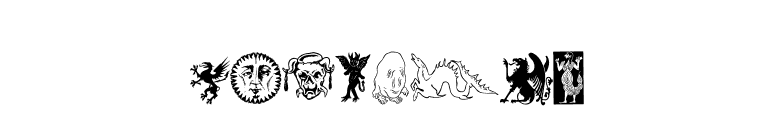 Fabeldyr font preview