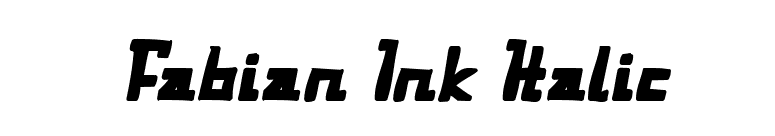 Fabian Ink Italic font preview