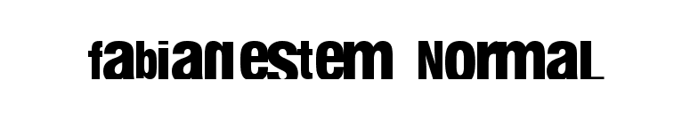 fabianestem Normal font preview