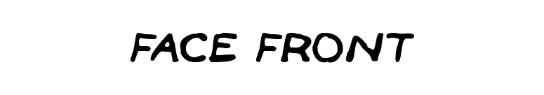 Face Front font preview