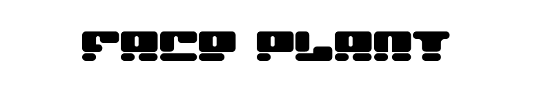 Face plant font preview