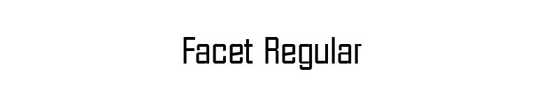Facet Regular font preview