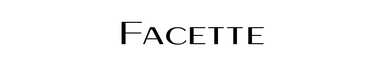 Facette font preview