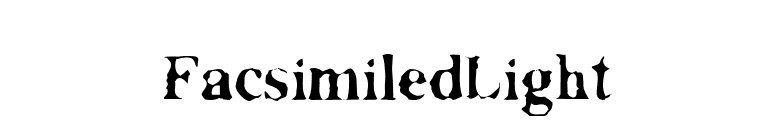 FacsimiledLight font preview