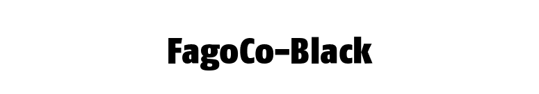 FagoCo-Black font preview