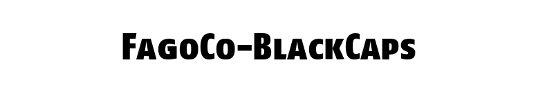 FagoCo-BlackCaps font preview
