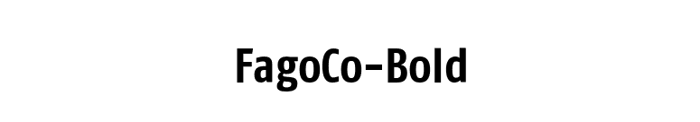 FagoCo-Bold font preview