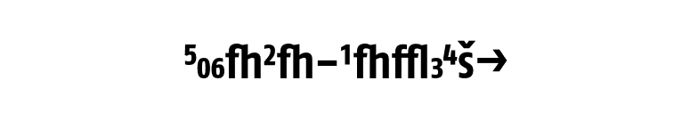 FagoCo-BoldExp font preview