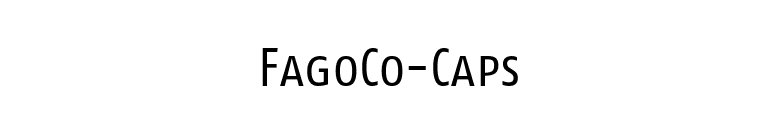FagoCo-Caps font preview