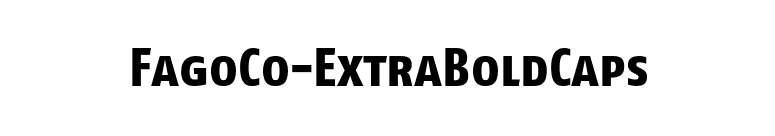 FagoCo-ExtraBoldCaps font preview