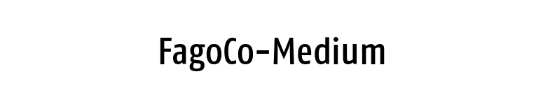 FagoCo-Medium font preview