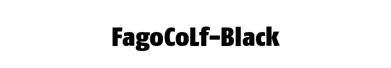 FagoCoLf-Black font preview