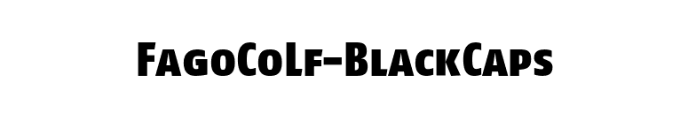 FagoCoLf-BlackCaps font preview