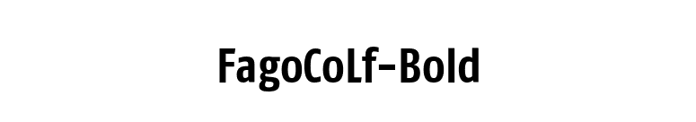 FagoCoLf-Bold font preview