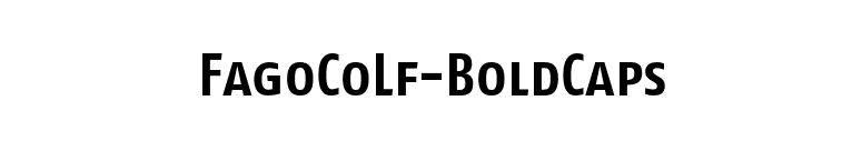 FagoCoLf-BoldCaps font preview