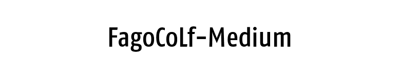 FagoCoLf-Medium font preview