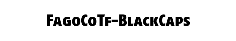 FagoCoTf-BlackCaps font preview