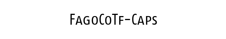 FagoCoTf-Caps font preview