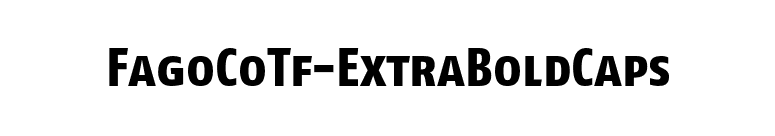 FagoCoTf-ExtraBoldCaps font preview