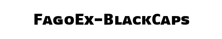 FagoEx-BlackCaps font preview