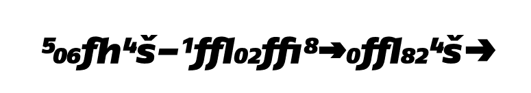 FagoEx-BlackItalicExp font preview
