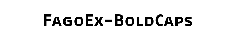 FagoEx-BoldCaps font preview