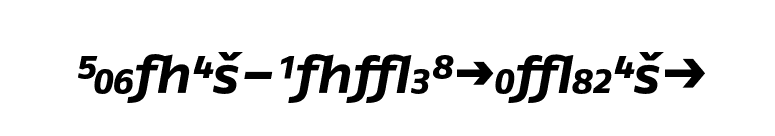 FagoEx-BoldItalicExp font preview