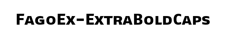 FagoEx-ExtraBoldCaps font preview